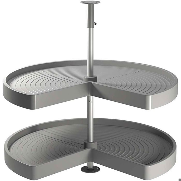Jeu de plateaux Shelvo EMUCA 3-4 pour module 900 mm en plastique gris - 8928921