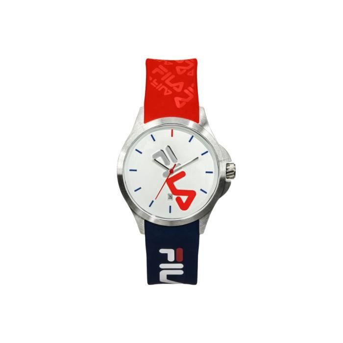 Fila Montres Multicolore Mixte - 38-181-005 20mm Blanc