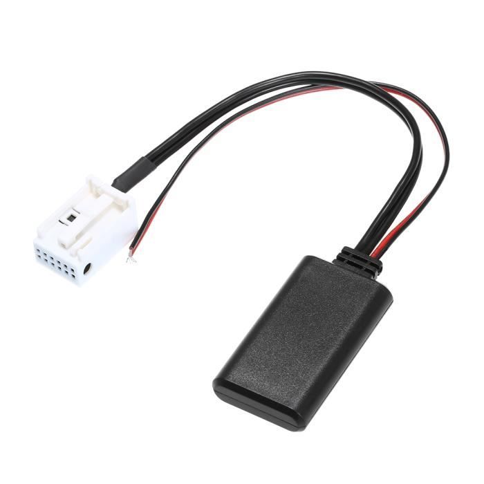 Adaptateur de câble audio Radio auxiliaire stéréo sans fil BT à 12 broches pour Mercedes Benz pour W169 W245 W203 W209 W164