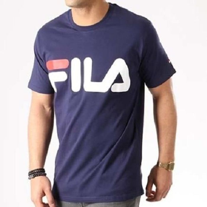 Tee Shirt H FILA Classic Logo 680427 003 Bleu marine
