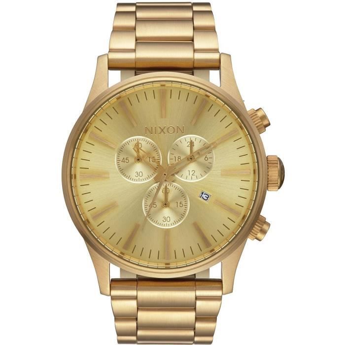 Nixon Sentry Chrono A386-502 Chronographe pour homme Point Culminant de Design