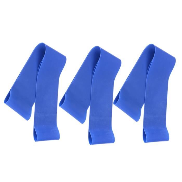 3Pcs Durable Deep Squat Hip Ring Bande Élastique Fitness De Caoutchouc Résistance Cercle Yoga Sport Tension Ceinture (Bleu)