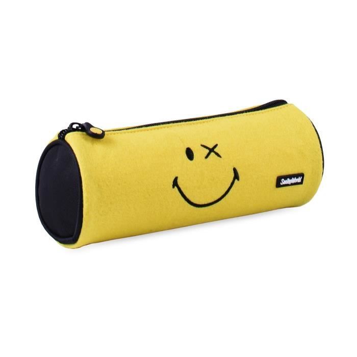 SMILEY WORD Fourre-tout rond Crazy Things - 23 cm - Jaune - Enfant Garçon et Fille