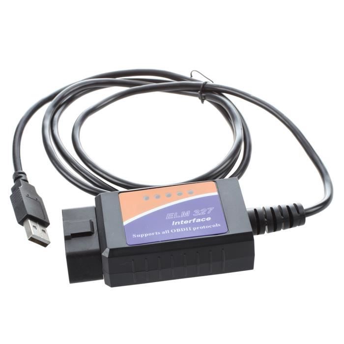ELM 327 v1.4 VOITURE Auto DIAGNOSTIC Outil BALAYAGE CODE LECTEUR USB 1.4 OBD2 ii Pouvez verifier INTERFACE DE lumière de moteur