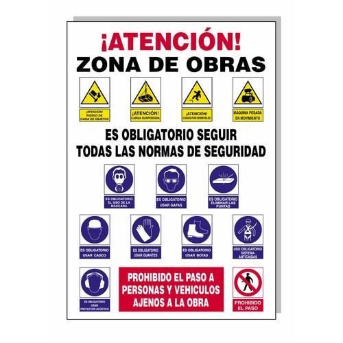 Panneau consignes sécurité chantier 100x70 c