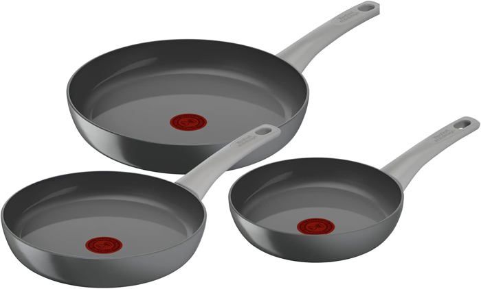 Set De 4 Poêles Antiadhésives BLAZANT 20,24,28 Cm - Signal Thermique, Poignée Amovible, Pour Tous Feux
