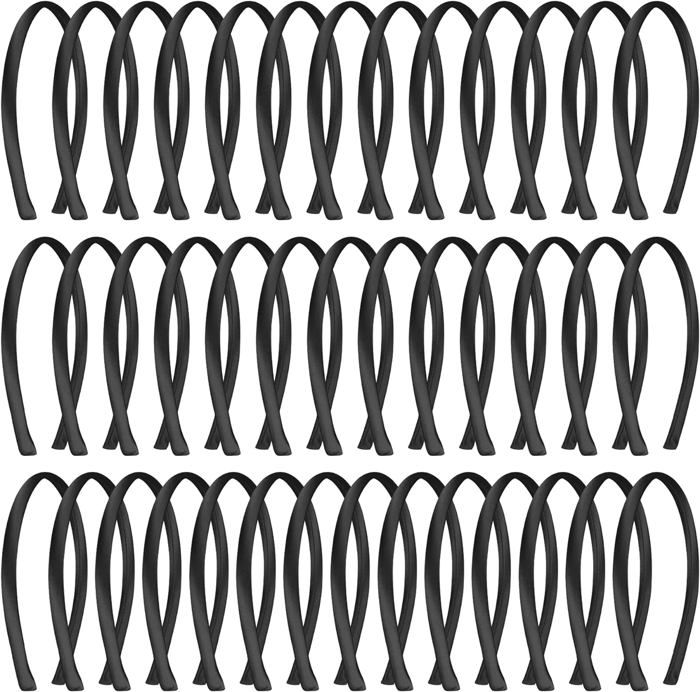 40 Pièces Serre-Tête Satin 1cm Bandeaux en Satin Bandeau Cheveux pour ...
