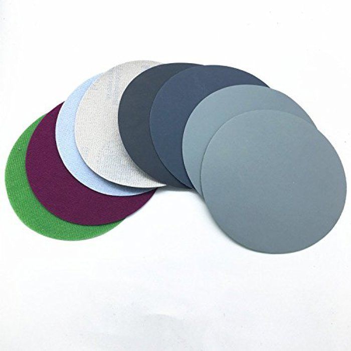 100 Disques Abrasifs Papier De Verre Rond 50mm - Grains 60 à 2000 Pour Ponçage Et Polissage Bois, Métal, Peinture & Rouille