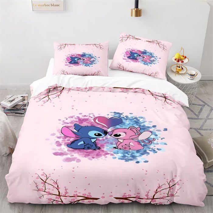 Anime Housse de Couette Parure de lit 220x240cm en Microfibre avec Housse de Couette et taie doreiller 50x75cm