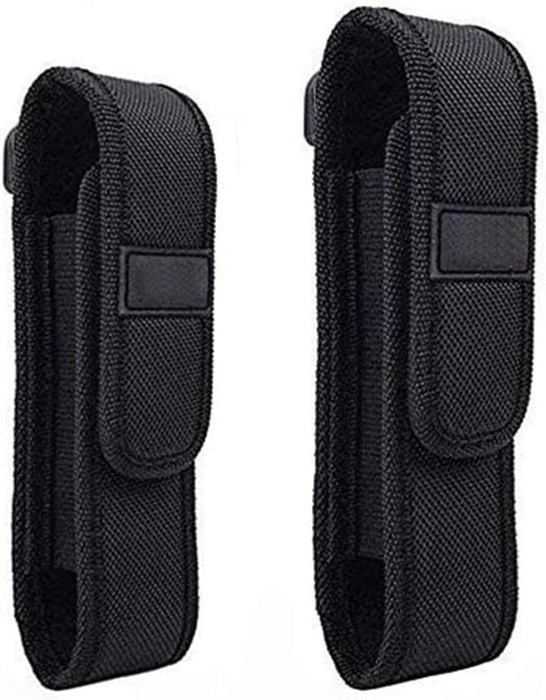 2 Pcs Étui pour Lampe TorchePorte-Pochette Torche Holster Porte de Couverture 5 -8 Sacoche Poche Lampe de Poche