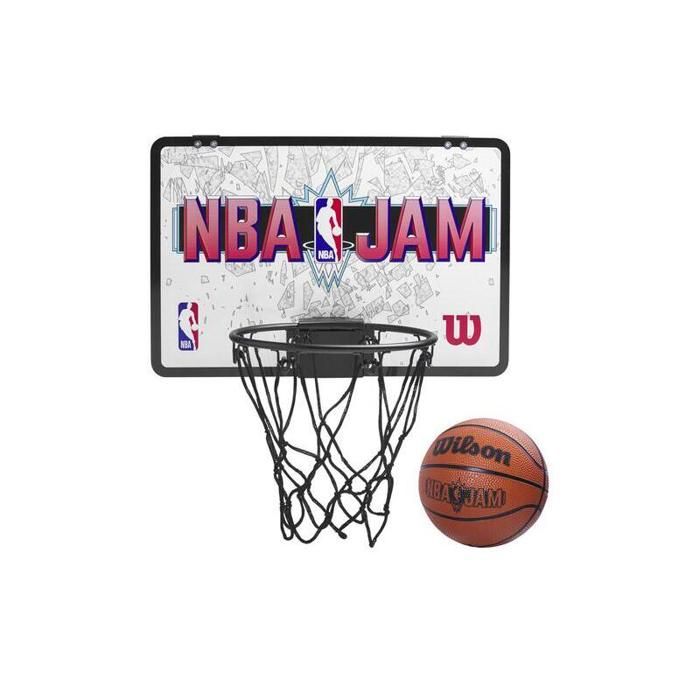 Mini panier de basketball - Wilson - JAM - Design NBA JAM - Montage facile - Pour adultes et enfants Mini panier de basketball - Wilson - JAM - Design NBA JAM - Montage facile - Pour adultes et enfants