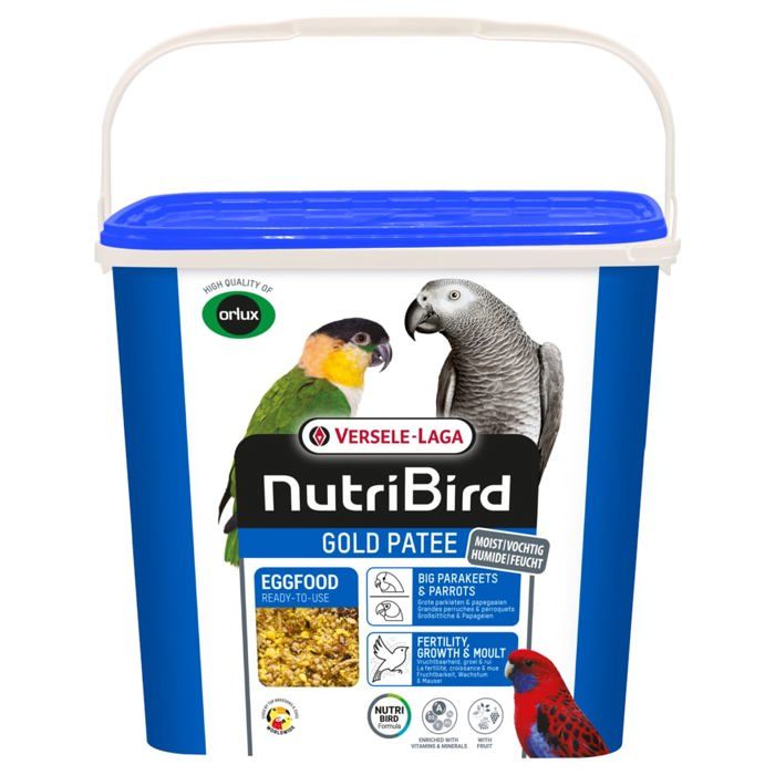 Comparer les prix de Pâtée Aux Œufs Pour Grandes Perruches Et Perroquets Nutribird Gold Patee 5kg - Versele Laga