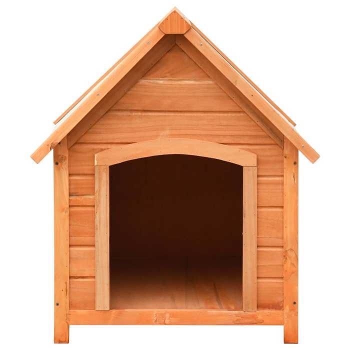 Clarence - TOP* Meuble/Maison/ Niche pour chiens - naturel magnifique - Bois de pin et de sapin massif 72x85x82 cm EU4780