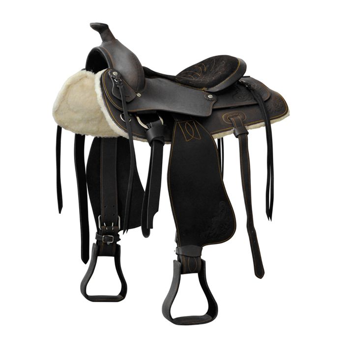 Comparer les prix de Selle de western pour cheval Lakota Reiner Prime Quarter - Noir - 16
