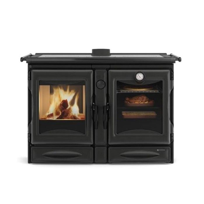 Nordica Extraflame Cuisinière à bois 12kw noir - alaska.16noire