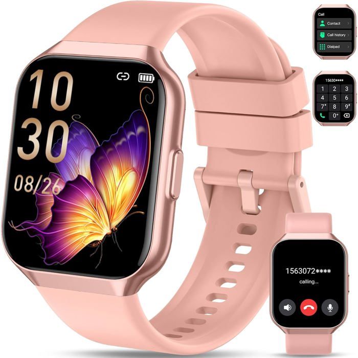 Montre Connectée Femme Homme Avec Appel Bluetooth Etanche Ip68 Montre Connectée Sport Avec Podometre/Cardiofrequencemetre/M[YS756]