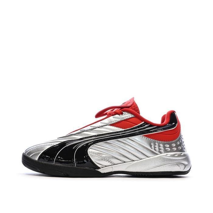 Puma Baskets Argent/Rouge/Noir Garçon Puma Goalgetter
