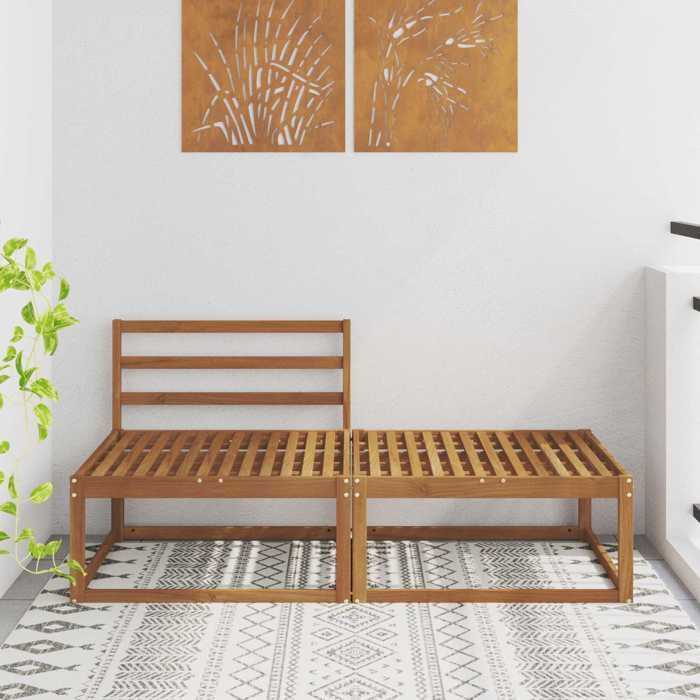 vidaXL Unité de canapé sectionnel 2 Pièce Naturel 900546