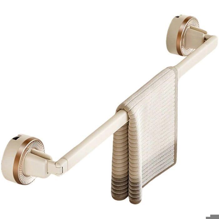 Porte-serviettes mural à ventouse - Virex® - Sans perçage - Réglable - Pliable - Installation rapide - 40-56cm