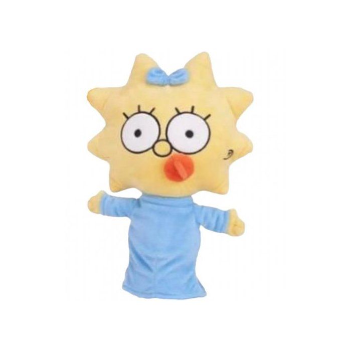 Peluche Les Simpsons : Bébé Maggie 24 cm - Jouet Doudou Simpson cadeau Enfant - Nouvelle collection - Set peluche + carte animal Peluche Les Simpsons : Bébé Maggie 24 cm - Jouet Doudou Simpson cadeau Enfant - Nouvelle collection - Set peluche + carte animal