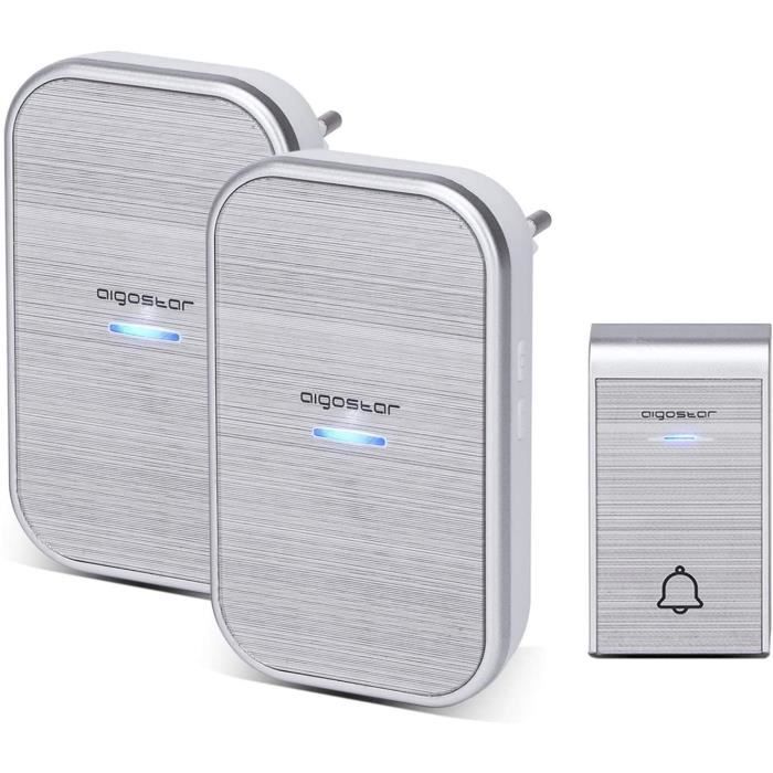 Sonnette Sans Fil Etanche Carillon Bouton Porte Pile Incluse 36 Sonnerie 150m FR Sonnette Sans Fil Etanche Carillon Bouton Porte Pile Incluse 36 Sonnerie 150m FR