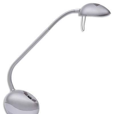 Lampe Halox gris en métal et plastique abs