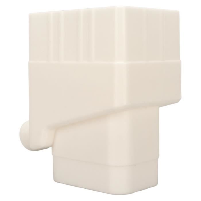 UBEF Système Dérivation Eau Pluie - Tuyau Rectangulaire 40 Pouces, Collecte Eau Pour Irrigation Jardin (Blanc)