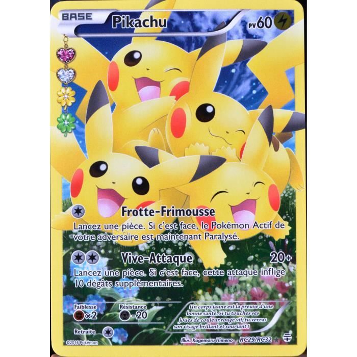 Carte Pokemon Rc29 Pikachu 60 Pv Ultra Rare Full Art Rayonnement Fr Cdiscount Jeux Jouets