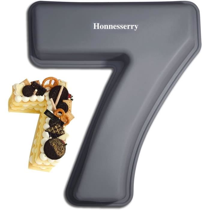 Honnesserry Moule Chiffre Gateau 4, Anti-adhésif Moule Number Cake
