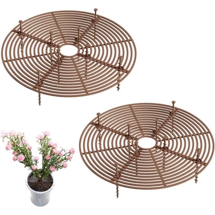Grilles Protection Pots Plantes Réglables 30cm - Anti-Chats, Enfants, Débris
