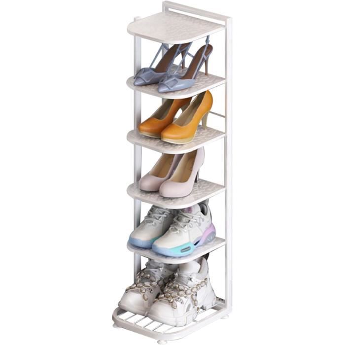 Meuble Chaussure Noir Metal Étagère À Chaussures De 10 Niveaux, Etagere Rangement Chaussures