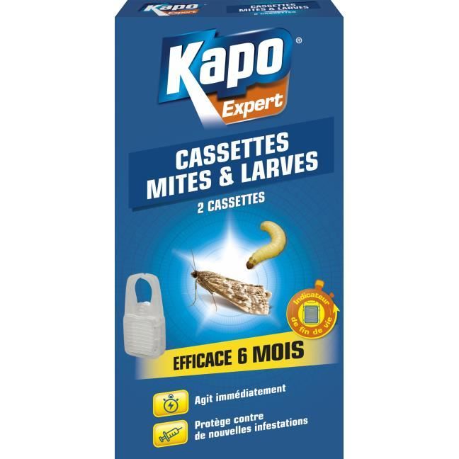K.Pro Expert Cassettes Anti-Mites Vestimentaires - Efficacité 6 Mois, Action Immédiate, 2 Pièces