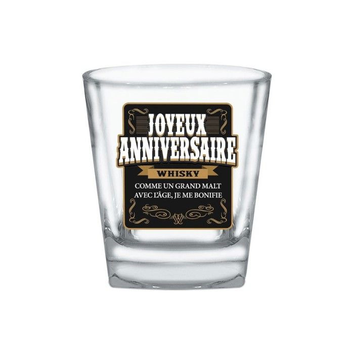 Cadeau Verre A Whisky Joyeux Anniversair Cdiscount Maison Cadeau Verre A Whisky Joyeux Anniversair Cdiscount Maison