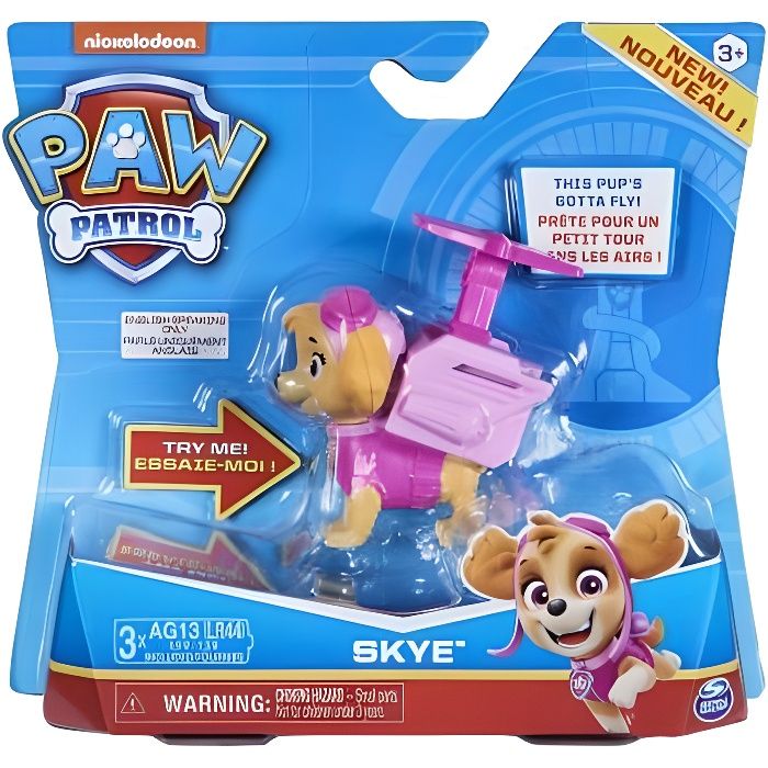 Pat Patrouille : Chien Stella Avec Son Et Sac A Dos - Figurine Animaux - Paw  Patrol Nouveaute - Cdiscount Jeux - Jouets