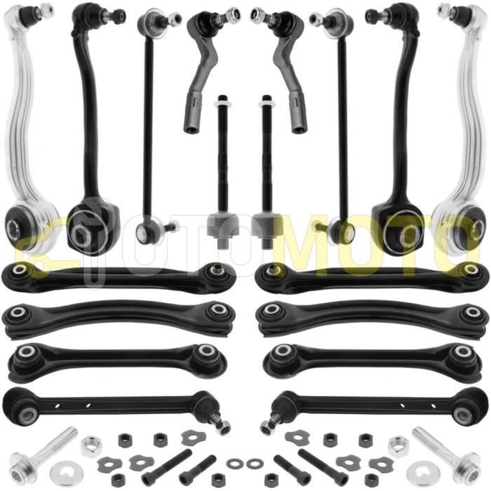 Kit bras de suspension avant et arrière compatible MERCEDES CLK A209 C209 W209 composé de 11 pièces