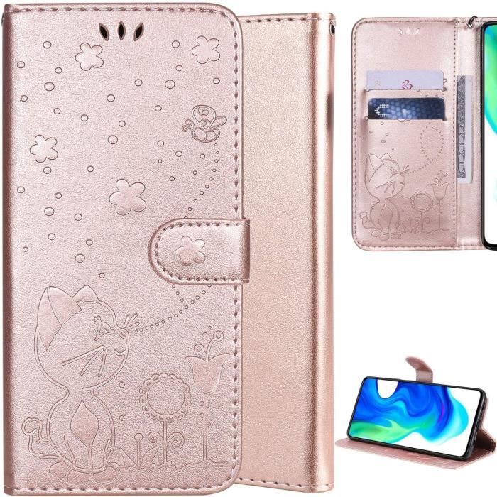 Housse Portefeuille Magnétique Pour Xiaomi Redmi 14C/A4 - Cuir PU - Porte-Cartes + Verre Trempé