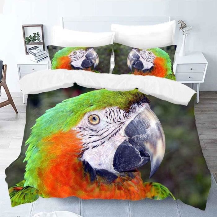 Housse De Couette 200x200cm,Pictogramme Ensemble 3D avec Taies d