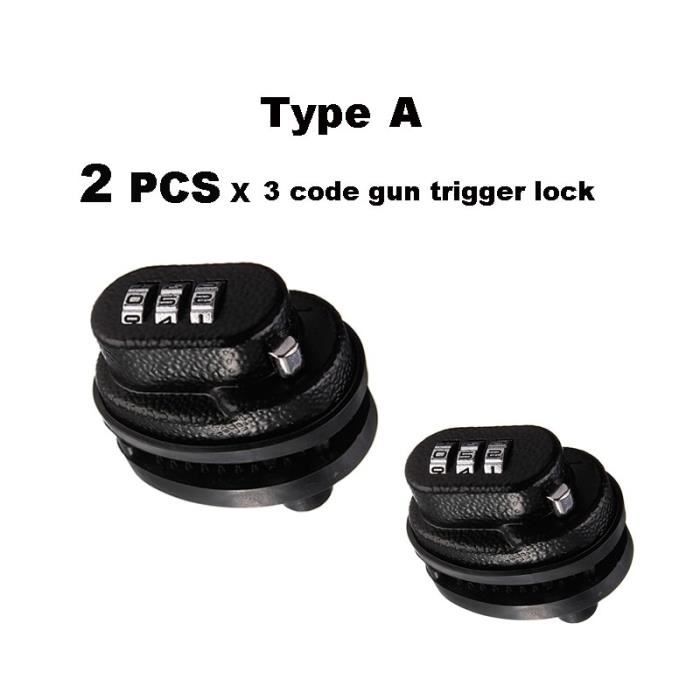 Serrure à Gachette à Code Verrou Pontet Protection Clef Universel Pistolet Fusil Carabine Chasse Item 12497221