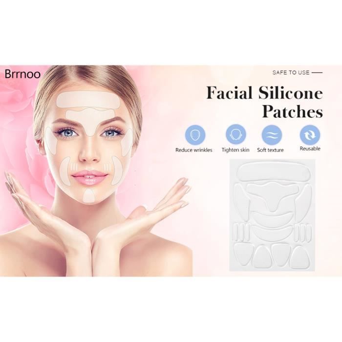 Patchs anti‑rides réutilisables du visage 16pcs Patchs de Visage Anti ...