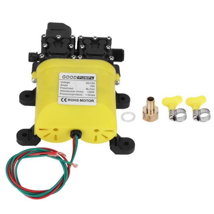 Pompe à Eau Haute Pression 120W - 220V - 160 PSI - Auto-amorçante - Pour Camping-car, Bateau, Nettoyage