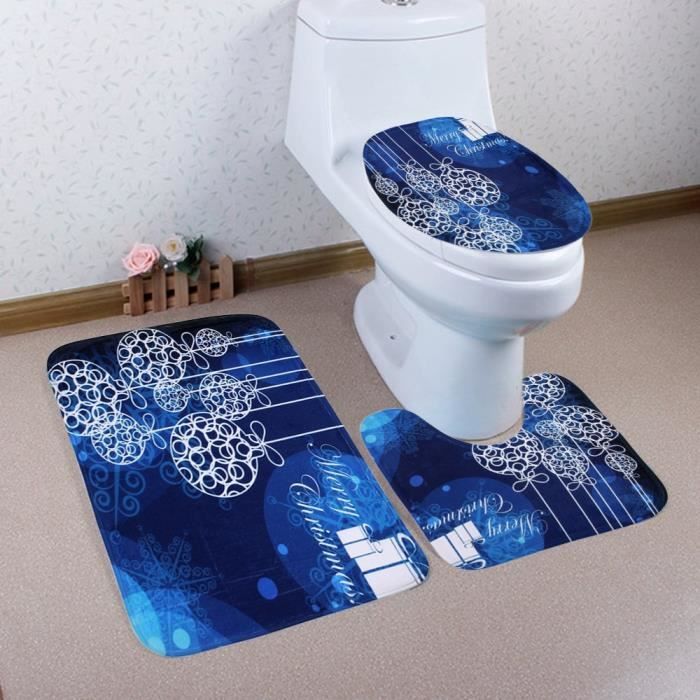 Abattant Wc,Tapis de bain, housse de siège de toilette, décoratif