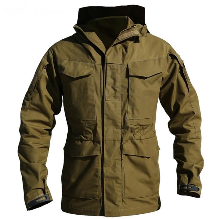 Veste Tactique Helikon Gunfighter Coupe-vent à Capuche Olive - Taille CAR - Neuf Avec étiquettes