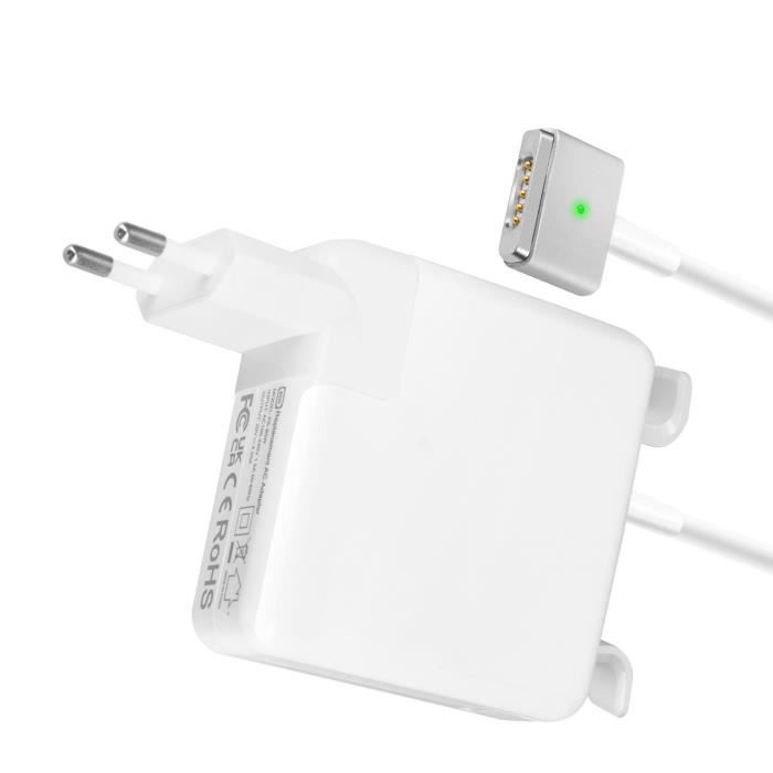 45W 60W 85W Adaptateur secteur Chargeur T Tip Câble magnétique pour Apple  Macbook (Blanc)
