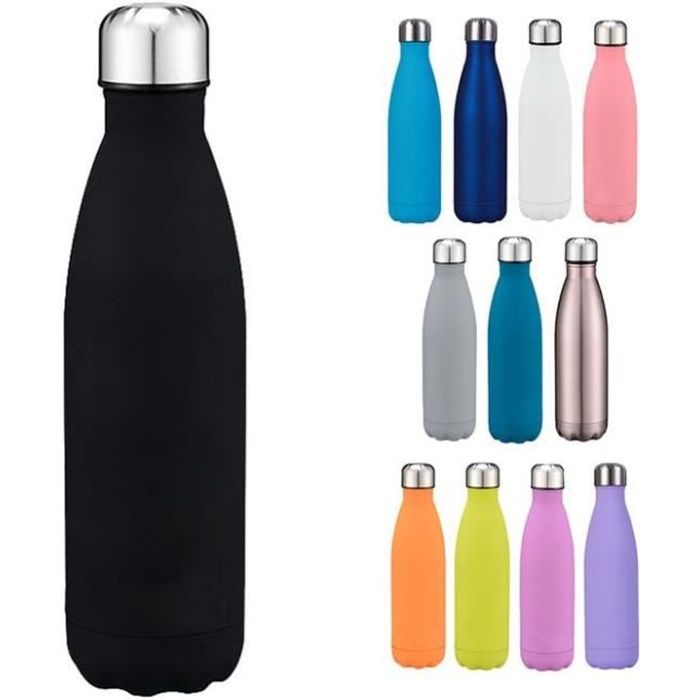 Gourde Isotherme 500 Ml Vikaster – Acier Inoxydable Sans BPA – Maintient Chaud 12h / Froid 24h – Étanchéité Parfaite Pour Sport, Bureau, Voyage
