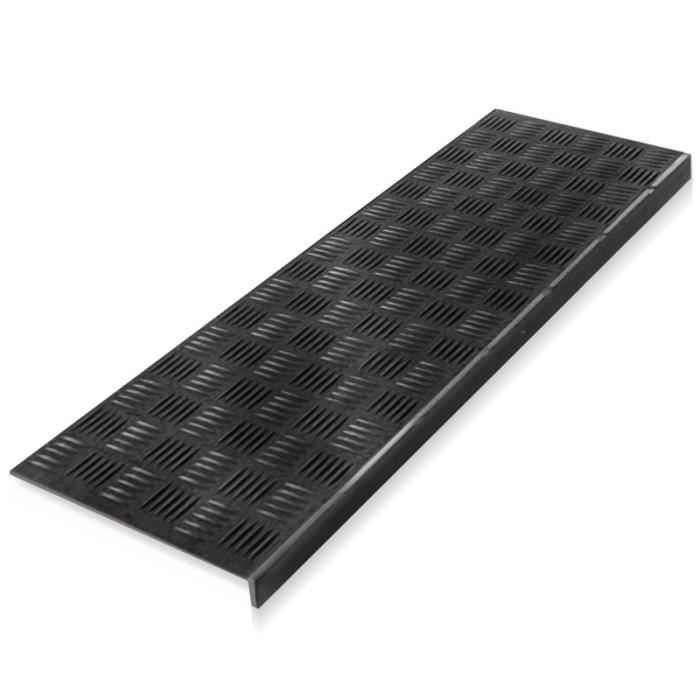 Esschert Design RB111 75 x 25 cm XS escalier tapis en caoutchouc-Noir 