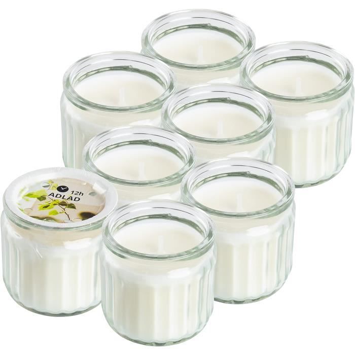 Bougies Advent Bordeaux - Lot De 4, Diamètre 50 Mm, Hauteur 80 Mm, Durée 28h, Fabriquées En Allemagne
