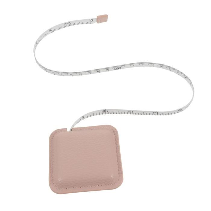 Mètre Ruban Rétractable 2 Mètres – Double échelle Cm/pouces – Plastique Flexible – Bouton De Retour Auto