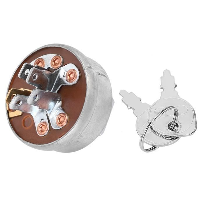 Interrupteur D'Allumage Avec 2 Clés Pour Kobelco SK200-3 SK200-5 SK120-5 - Commutateur Démarrage Robuste 6 Bornes