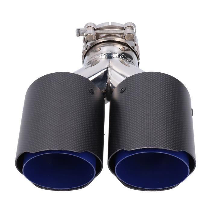 Embout Echappement 63mm pour Akrapovic Carbone Noir Brillant Tube Sortie 1pce