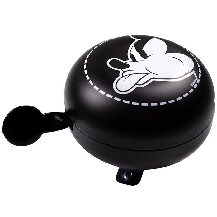 Sonnette de vélo Disney Mickey Mouse junior 8 cm noir/blanc